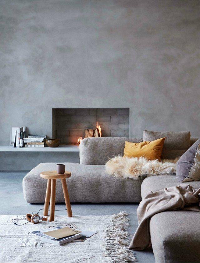 Microconcrete interior